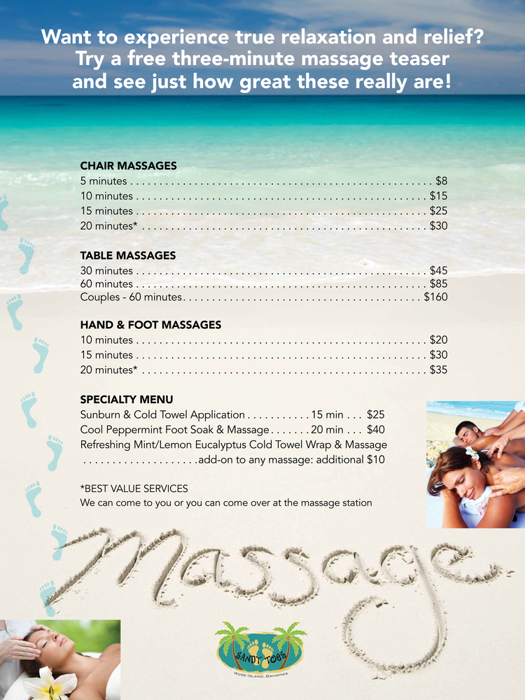 Book Your Beach Side Massage In Nassau Bahamas Today 